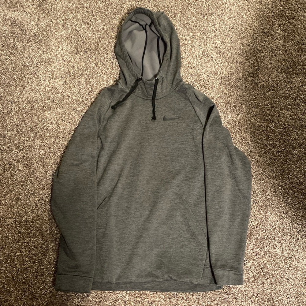 Grey Nike Dri-Fit Hoodie/Sweatshirt